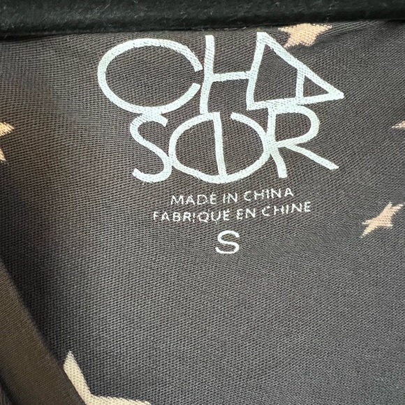 Chaser Star V-Neck Tee - Color Black and White Size Small - Picture 6 of 8